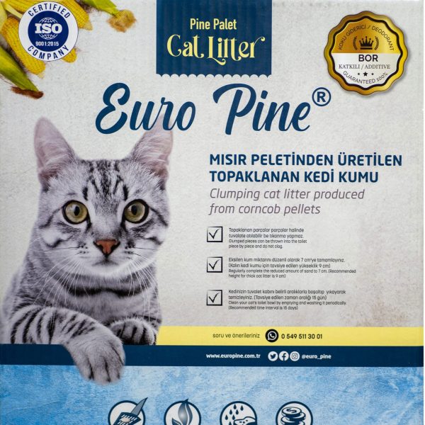 Mısır Koçanı  Peletinden Üretilen Topaklanan Kedi Kumu