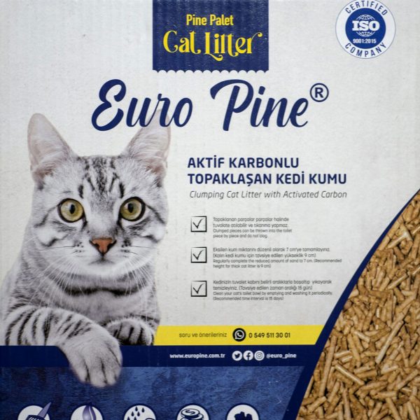 Aktif Karbonlu Topaklaşan Çam Peleti Kedi Kumu